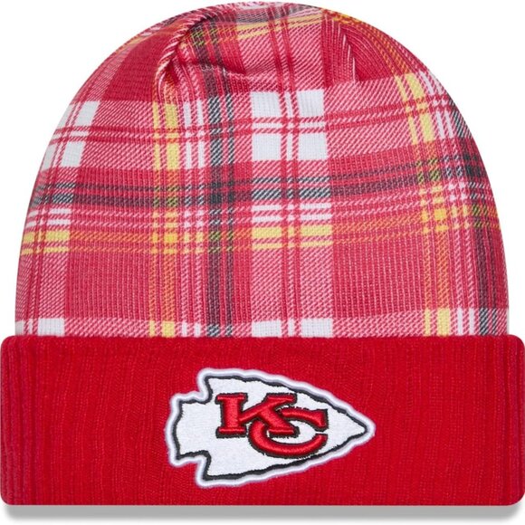 NEW - 2024 New Era Cold Weather Statement Knit Beanie (Kansas City Chiefs) - Picture 1 of 2